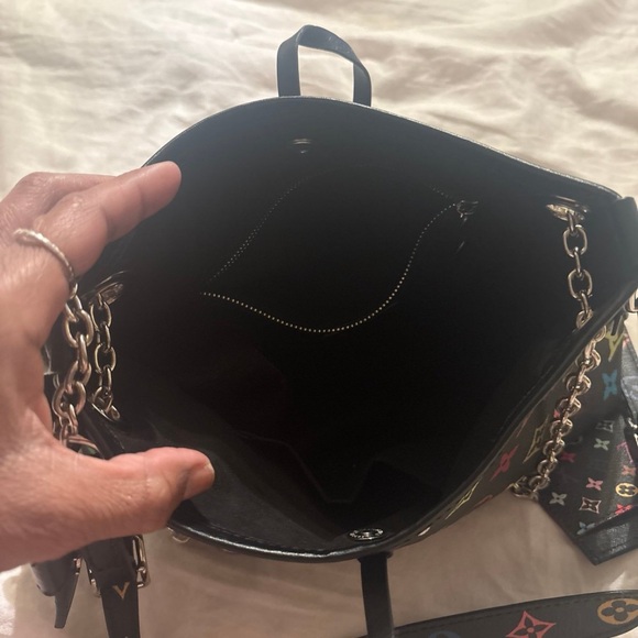 Louis Vuitton Black Multicolor Monogram Shoulder Bag - Picture 3 of 8